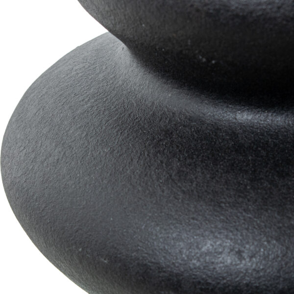 JARRON CERAM ABST 32CM NEGRA O17X32CM