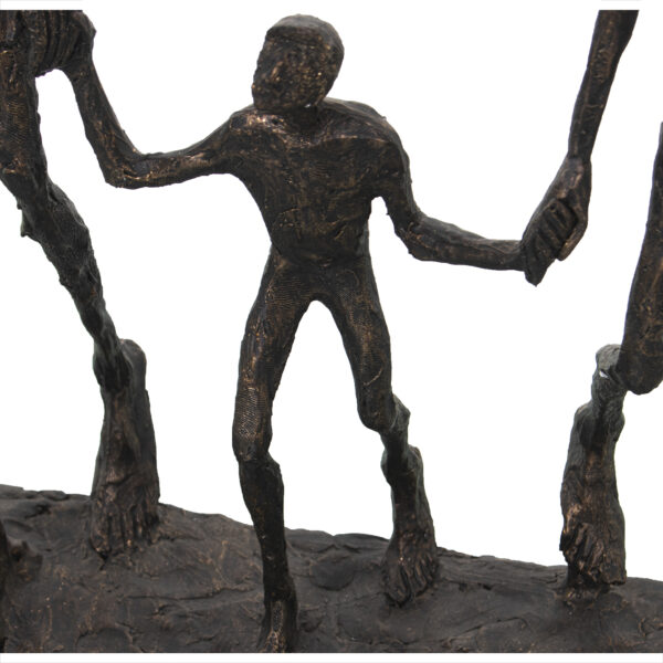 FIGURA RES FAMILIA DORADO 26X12X33CM