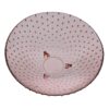 CENTRO MESA ROSA VIDRIO 30X30X9 CM