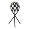FIGURA BLANCO-NEGRO MET/RESINA 15X15X25