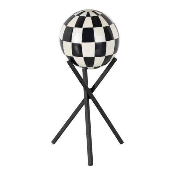FIGURA BLANCO-NEGRO MET/RESINA 15X15X25