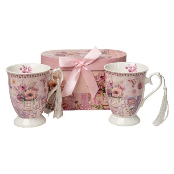 SET 2 TAZAS+CAJA 300 ML 22X10X12