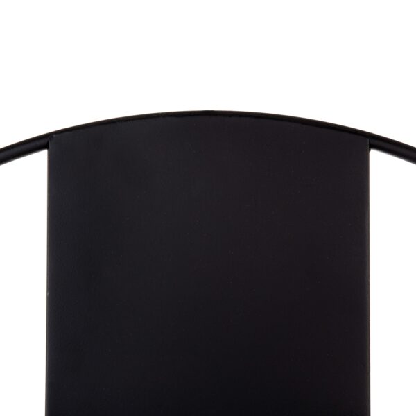 RELOJ PARED NEGRO METAL 60 RECTANGULO