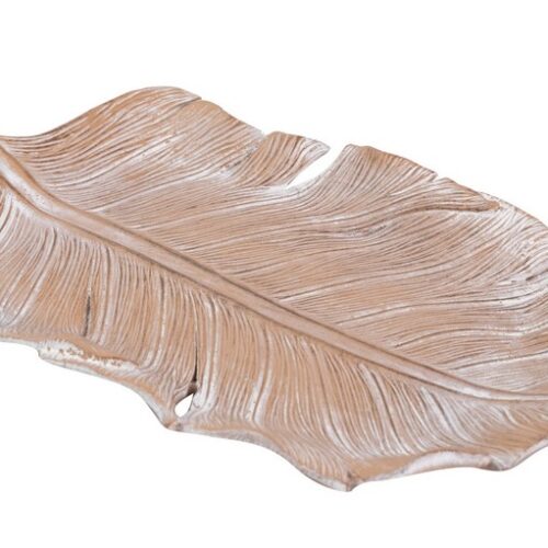 BANDEJA HOJA NATURAL 29x16x3 CM