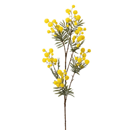 RAMA FLOR MIMOSA AMARILLO 25X25X75 CM