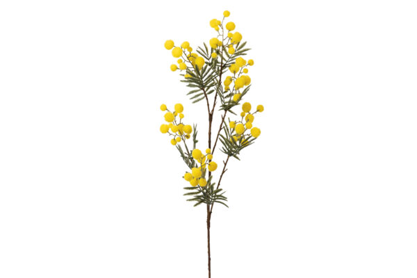 RAMA FLOR MIMOSA AMARILLO 25X25X75 CM