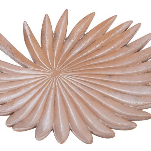 BANDEJA HOJA DE PALMA NATURAL 20x20x3 CM
