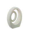 FIGURA ABST CERAM 26CM CREMA RUG 19X8X26