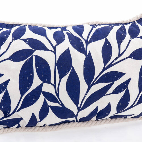 COJIN HOJAS AZULES 53X13X33