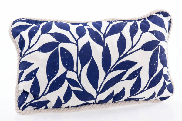 COJIN HOJAS AZULES 53X13X33