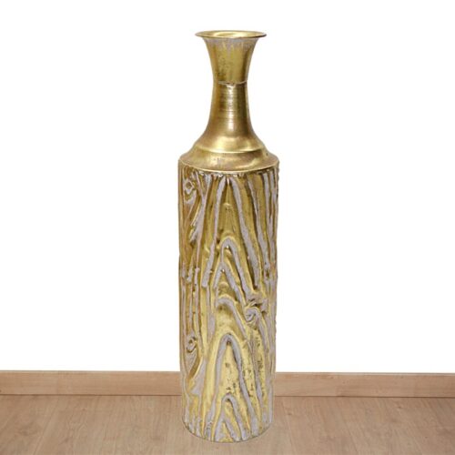 JARRON METAL DORADO 15x15x63
