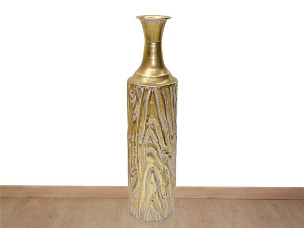 JARRON METAL DORADO 15x15x63