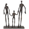 FIGURA RES FAMILIA DORADO 26X12X33CM