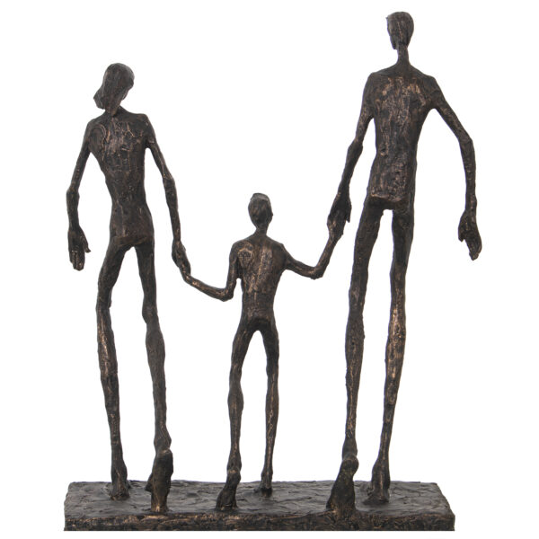 FIGURA RES FAMILIA DORADO 26X12X33CM