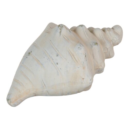 FIGURA CONCHA CREMA TERRACOTA 19X12x10