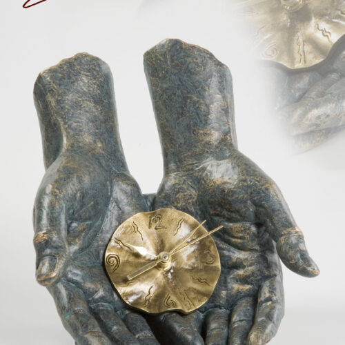 Escultura El tiempo en tus manos - A. Anglada