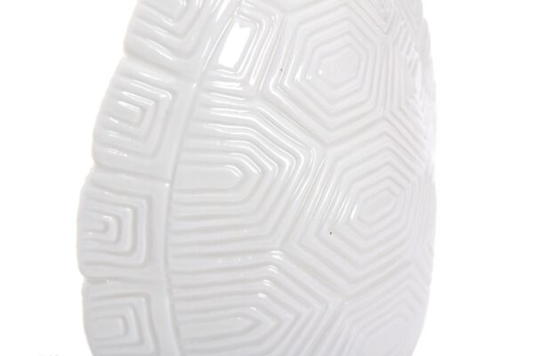 FLORERO TORTUGA PORCELAN BL 14X8X17 CM