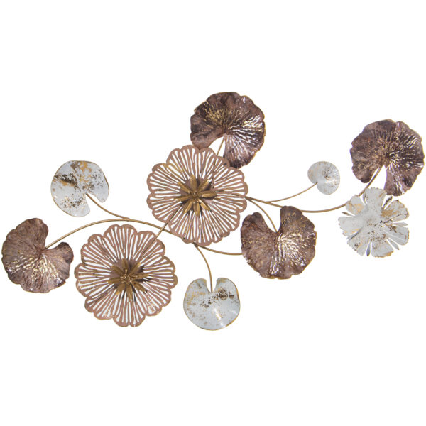 PANEL METALICO FLORES 91X6X49 CM