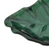 CENTRO HOJA VERDE CRISTAL 29X15X3 CM