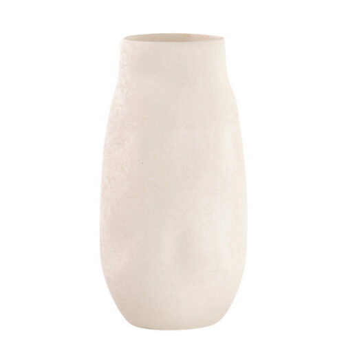 FLORERO CERAMICA BLANCO 15x15x31 CM