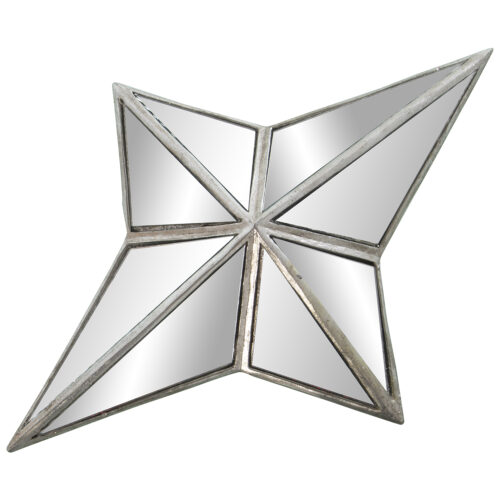 ESPEJO ESTRELLA PLATEADA 24X6X24