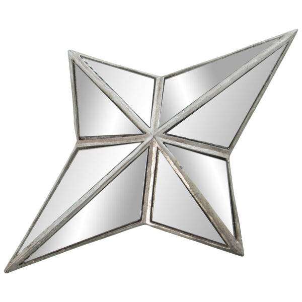 ESPEJO ESTRELLA PLATEADA 24X6X24