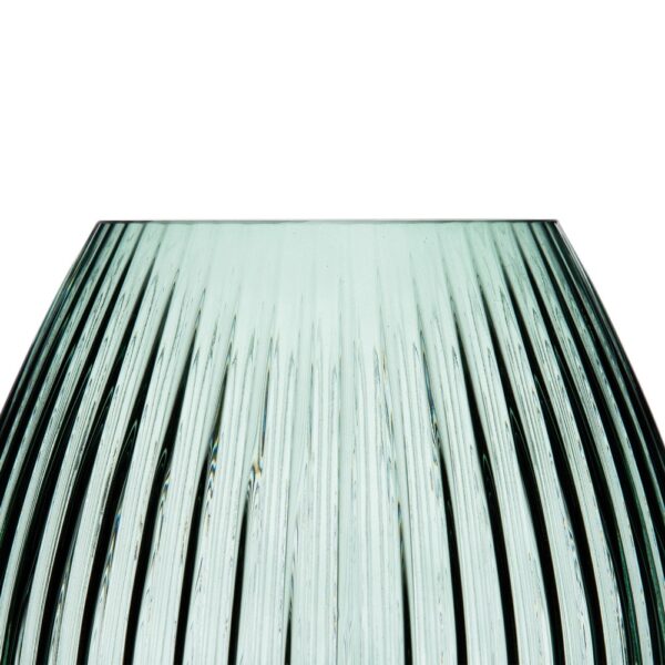 JARRON VERDE VIDRIO 23X23X23 CM