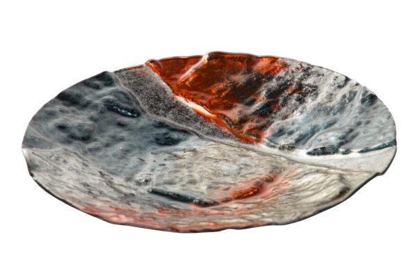 CENTRO DE MESA CRISTAL 38X38X6 CM
