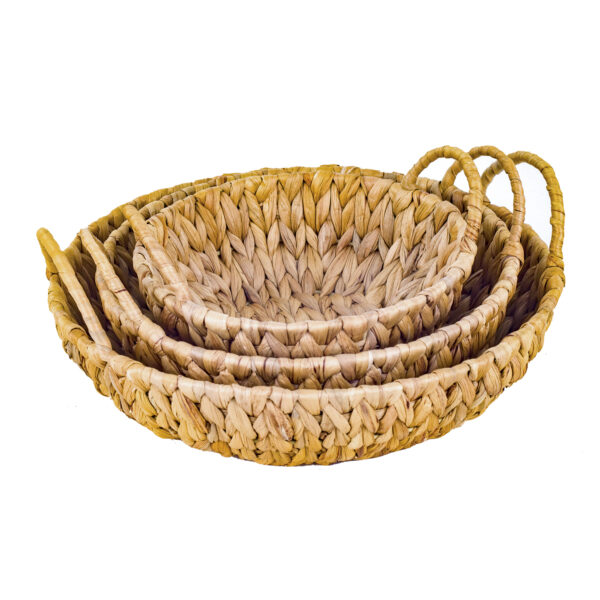 CESTA  FIBRA VEGETAL 31X29X7 CM