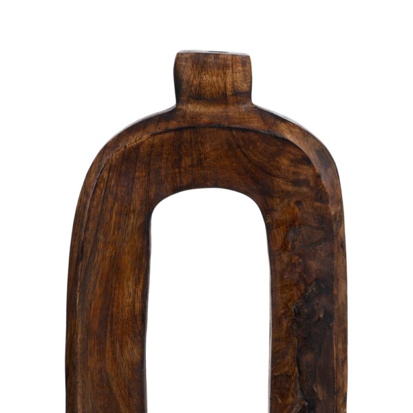 S/3 JARRONES MADERA DE MANGO 17X5X38 CM