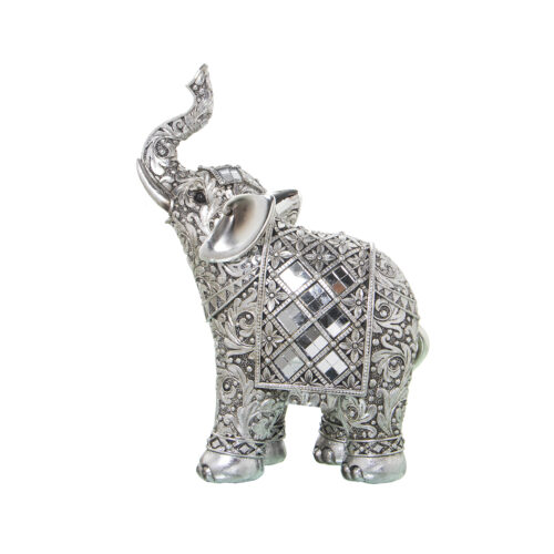 FIGURA RES ELEFANTE PLAT/ESP 17X8X23CM