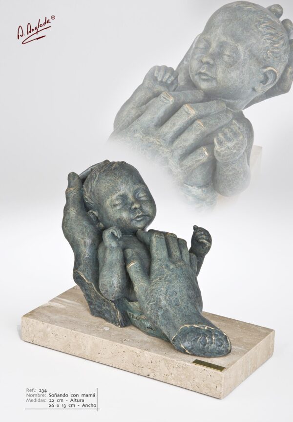 Escultura Soñando con mamá - A. Anglada