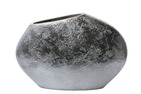 JARRON PLATA OVAL 39X10X25