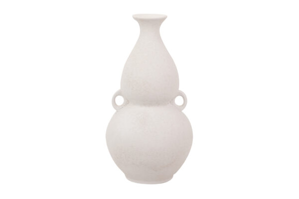 FLORERO CERAMICA BLANCO 19X19X36 CM