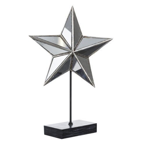 FIGURA ESTRELLA PLATA/ESPEJO 24X9X36