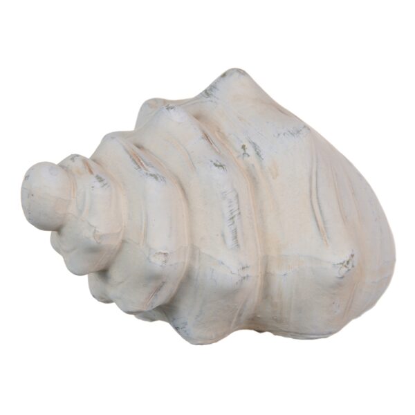 FIGURA CONCHA CREMA TERRACOTA 19X12x10