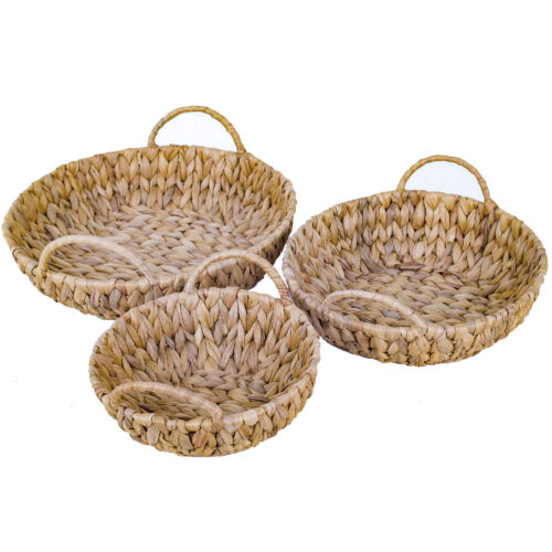 CESTA  FIBRA VEGETAL 31X29X7 CM