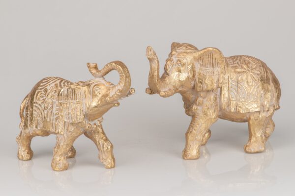 ELEFANTE DORADO 36X15X25 CM