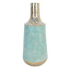 JARRON METAL TURQUESA 40X16X32 CM