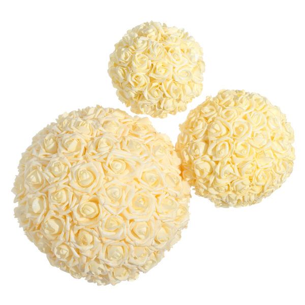 BOLA ROSAS CREMA 20