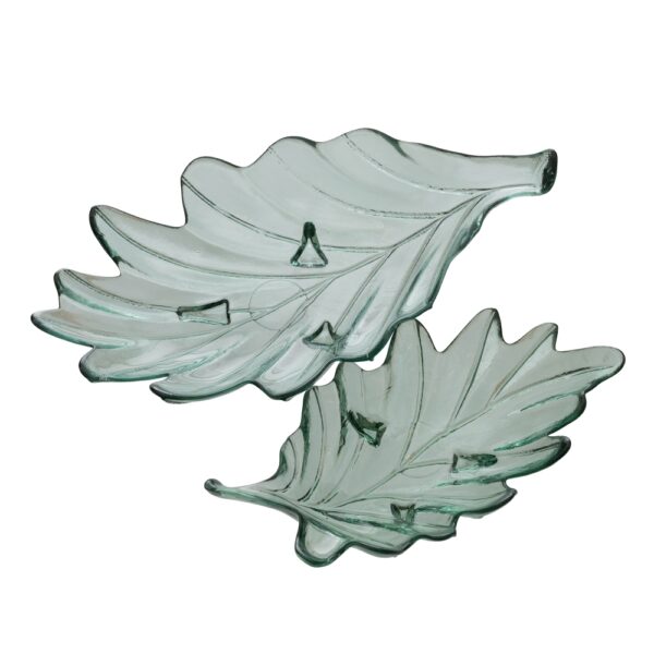 CENTRO MESA VERDE VIDRIO 35X19X11 CM