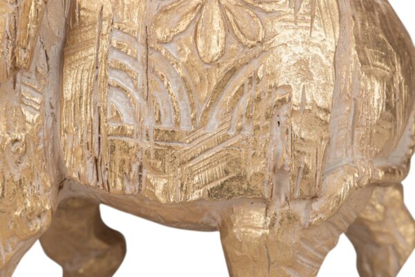 ELEFANTE DORADO 36X15X25 CM