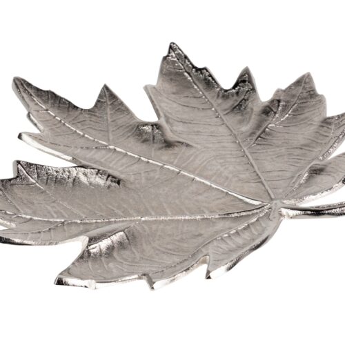 CENTRO HOJA ROUGH NICKEL 33X32X3 CM
