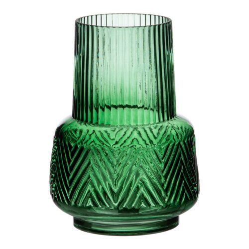 JARRON VERDE VIDRIO 17X17X23