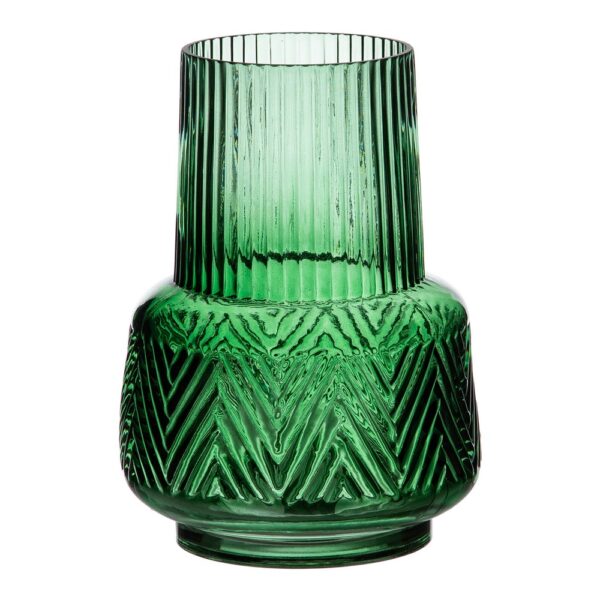 JARRON VERDE VIDRIO 17X17X23
