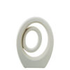 FIGURA ABST CERAM 26CM CREMA RUG 19X8X26