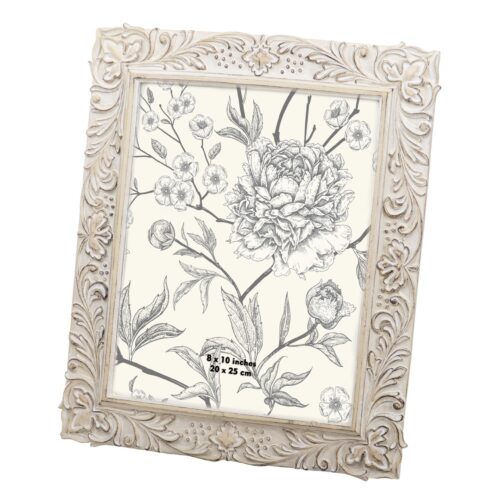 PORTAFOTOS CREMA 25X20 HOJAS DECORATIVAS