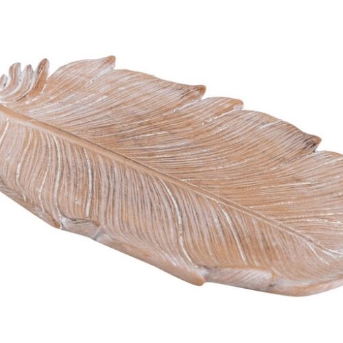 BANDEJA HOJA NATURAL 25x12x3 CM