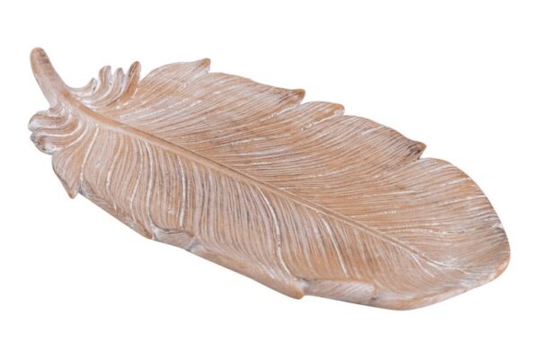 BANDEJA HOJA NATURAL 25x12x3 CM