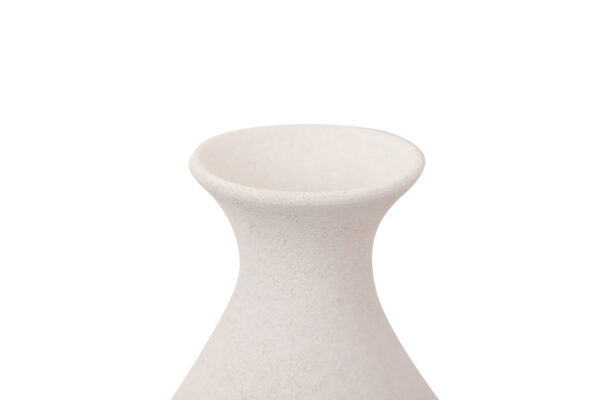 FLORERO CERAMICA BLANCO 19X19X36 CM